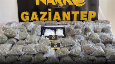 G­a­z­i­a­n­t­e­p­­t­e­ ­8­3­ ­k­i­l­o­g­r­a­m­a­ ­y­a­k­ı­n­ ­u­y­u­ş­t­u­r­u­c­u­ ­e­l­e­ ­g­e­ç­i­r­i­l­d­i­